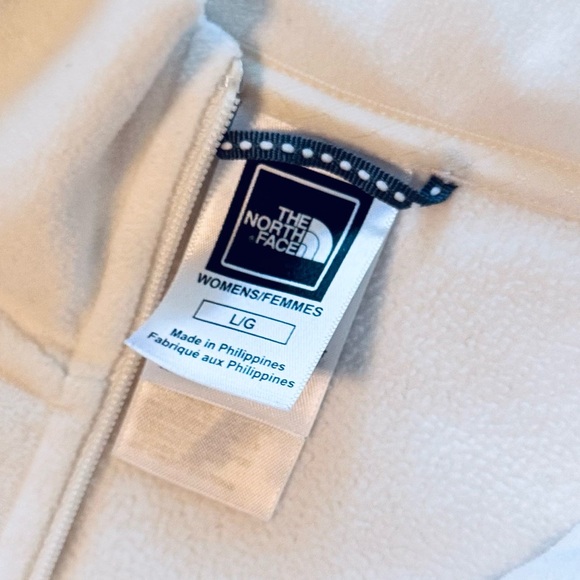THE NORTH FACE TKA 100 White Fleece Quarter-Zip Pullover Sweatshirt Top Sweater - Picture 16 of 16